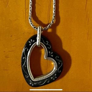 Brighton Heart Reversible Black/ Brown Necklace